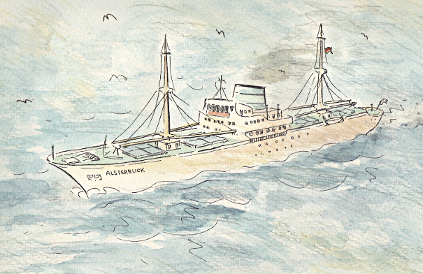 Kühlfrachtschiff 'Alsterblick', Bj.1959 Kühlfrachtschiff 'Alsterblick', Bj.1959