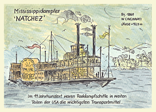 Mississippidampfer 'Natchez'