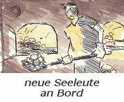 neue Seeleute an Bord